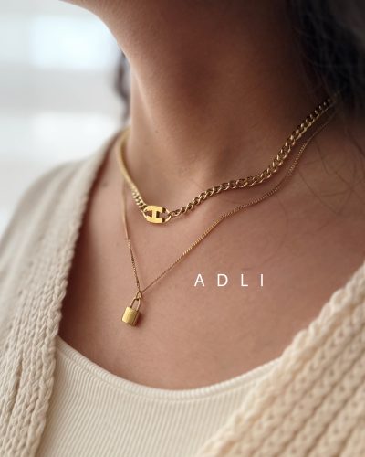 گردنبند دولاین قفل